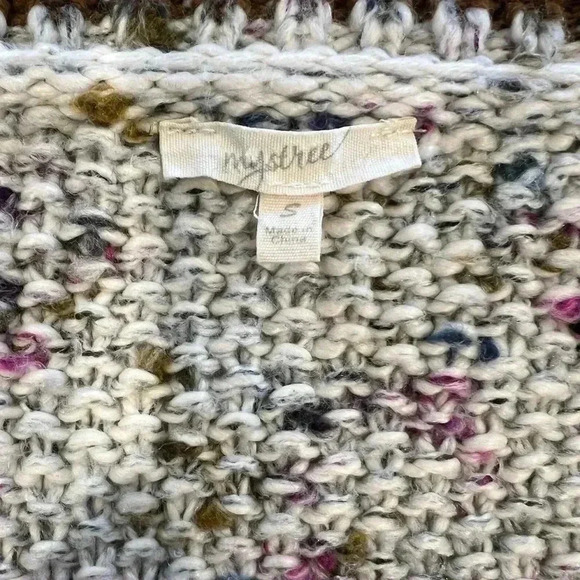 Mystree oversized small V-Neck knit Sweater - Picture 3 of 9